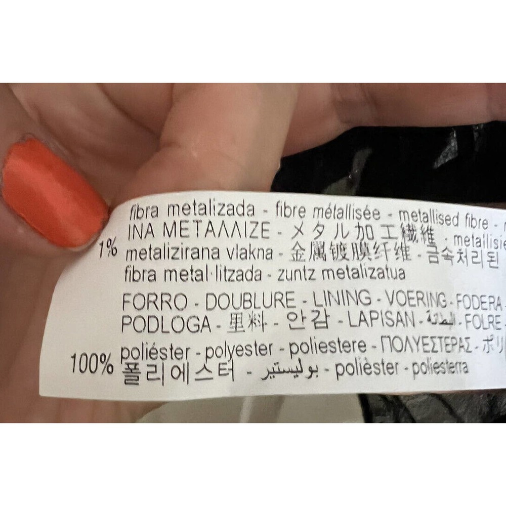 Zara Button Up Polyester Ruffled Sheer Sleeve Blo… - image 3